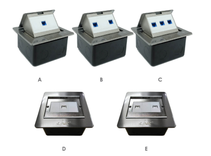 POP up with rj45 modular jacks